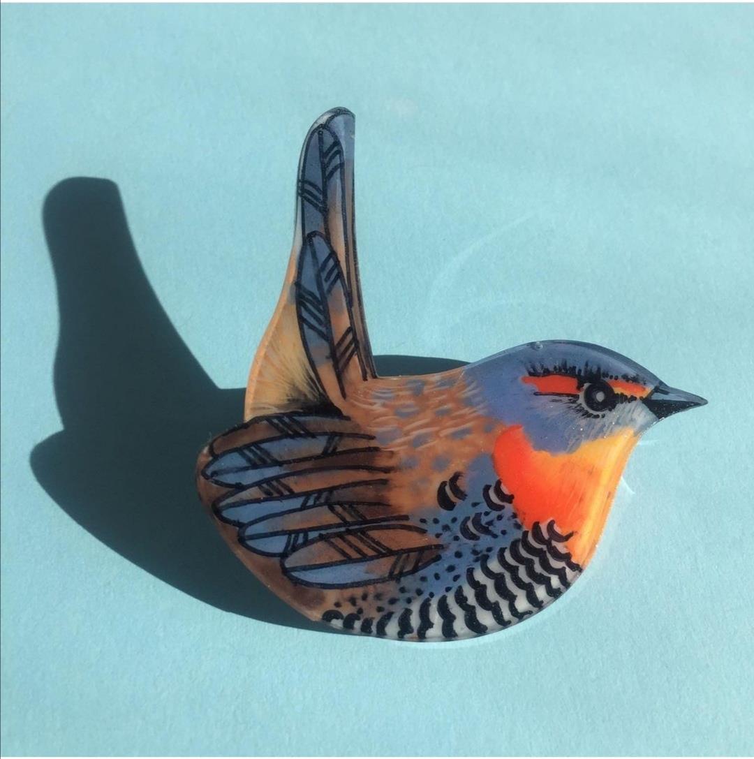 Chucao Bird Pin