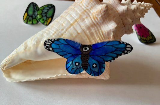 Handpainted Butterfly Pins